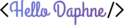 Hello Daphne logo